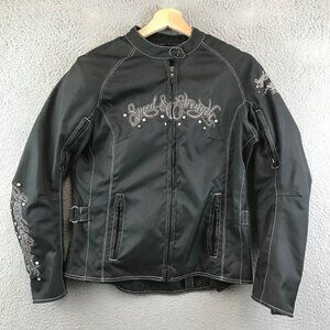 Speed & Strength Womens armour Motorcycle Jacket Black Size XS